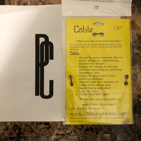 Cablz Zipz Adjustable Eyewear Retainer - Picture 2 of 2